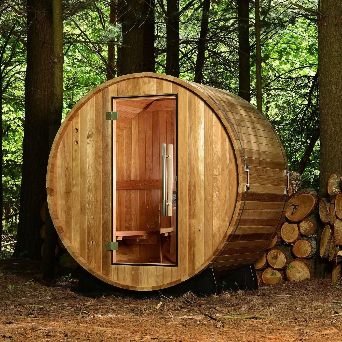 Almost Heaven Salem 2-Person Traditional Barrel Sauna