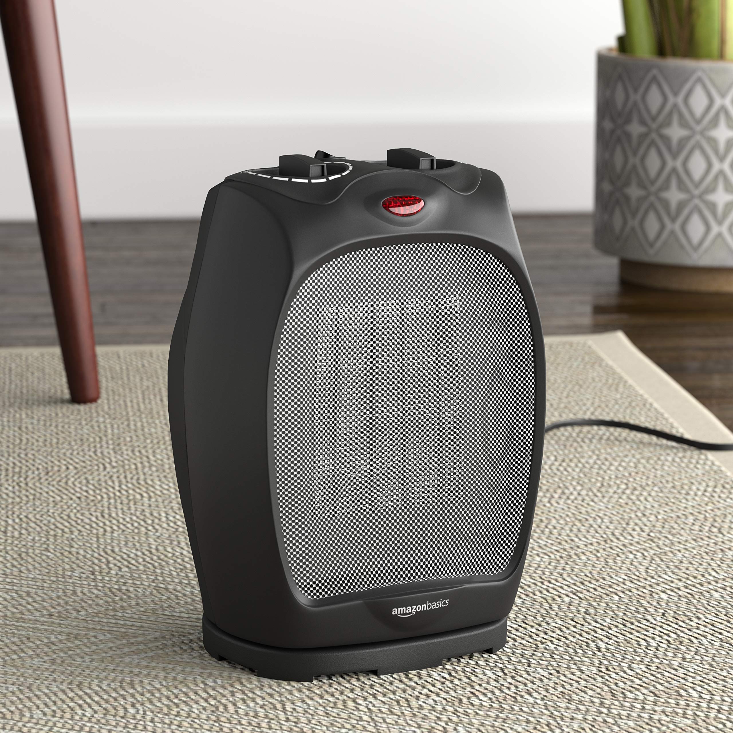 Amazon Basics 1500W Oscillating Ceramic Heater