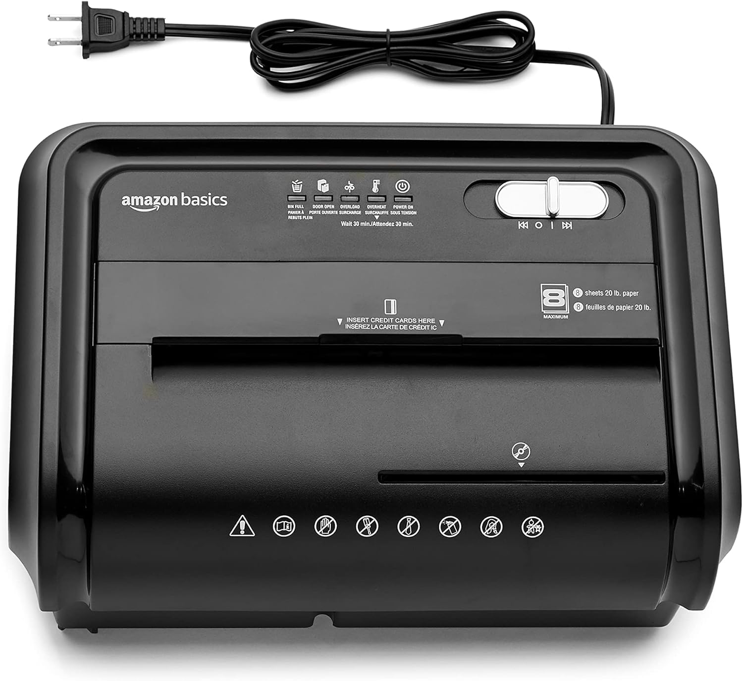 Amazon Basics 8-Sheet High-Security Micro-Cut Shredder
