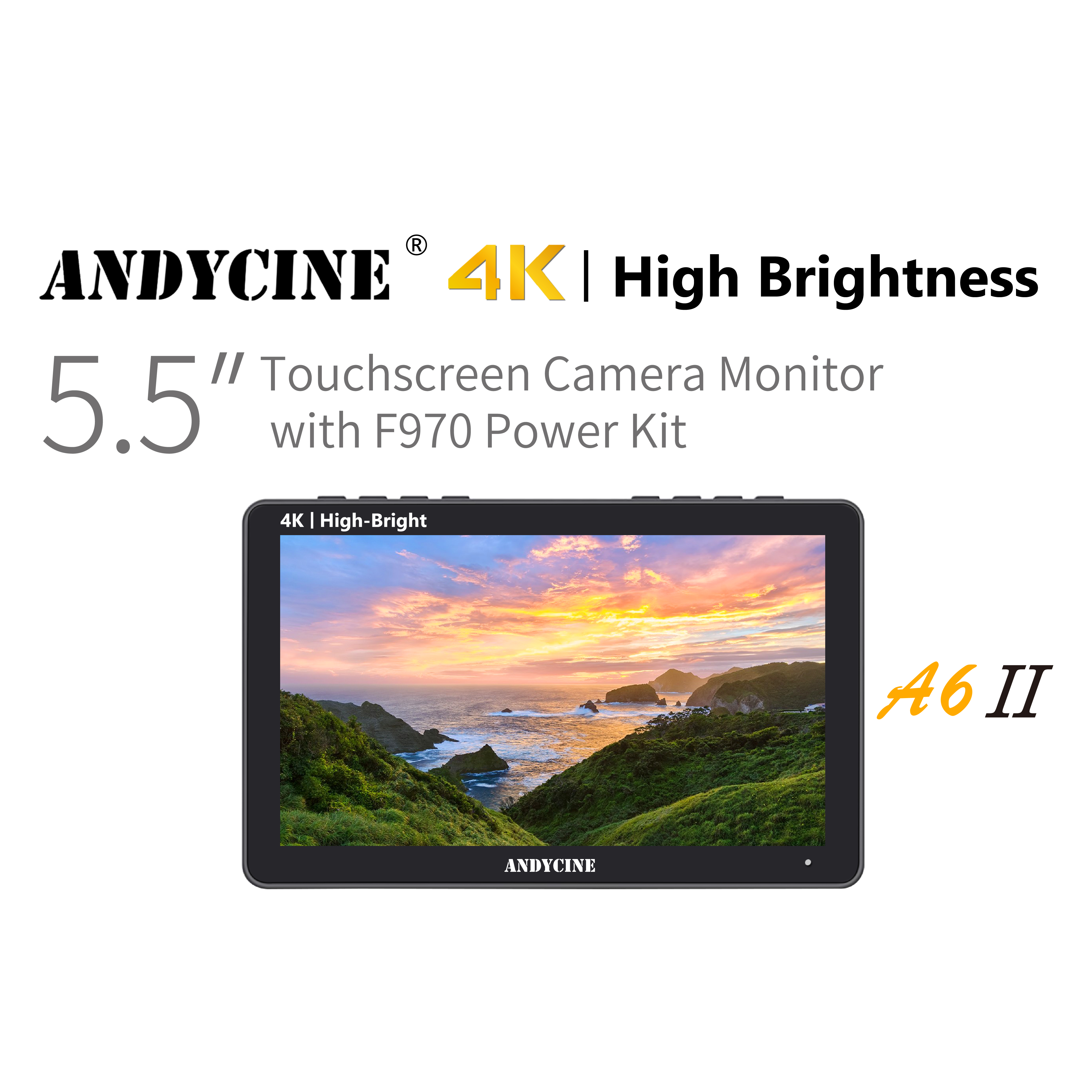 Andycine A6 II 5.5in High-Brightness Touchscreen Monitor