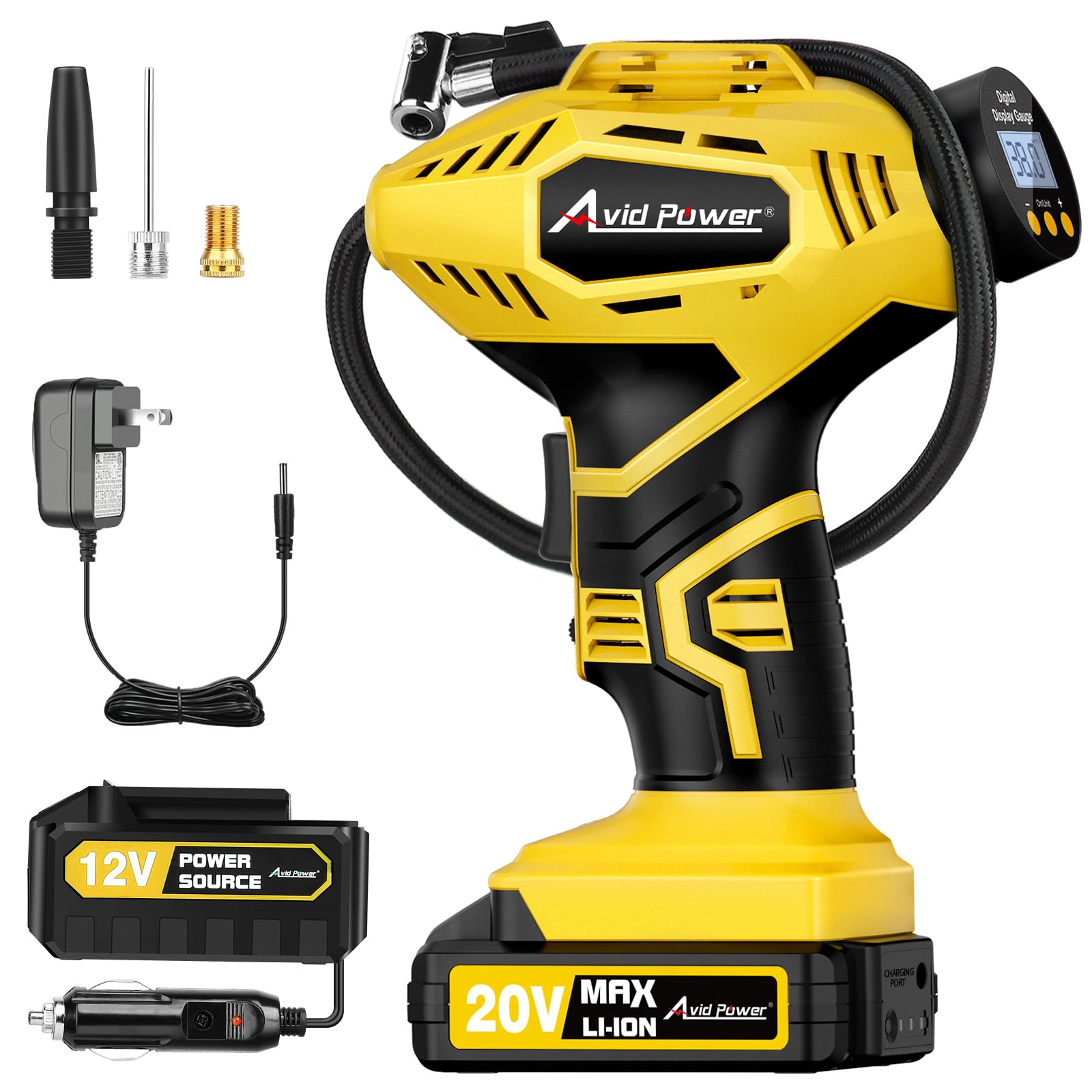Avid Power ACAP110D 20V Cordless Tire Inflator