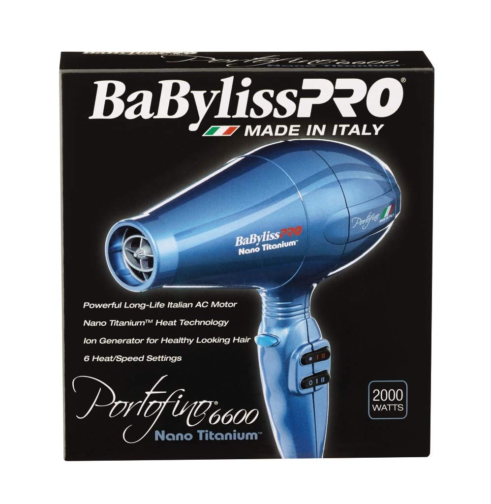 BaBylissPRO Nano Titanium Portofino Full-Size Hair Dryer