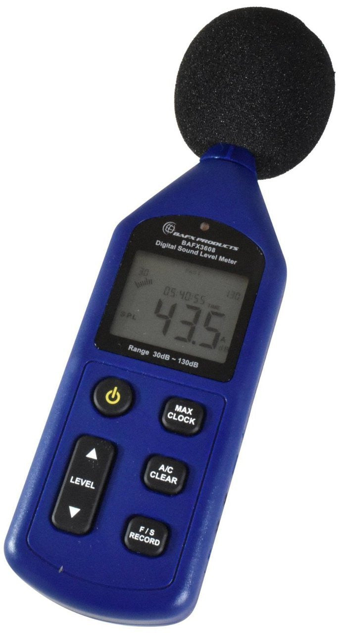 BAFX Products Advanced Decibel Meter / Sound Level Reader
