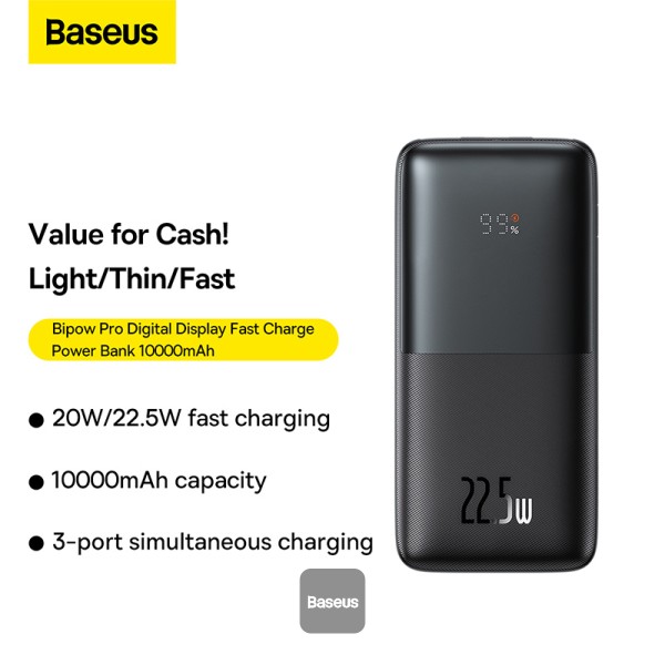 Baseus Bipow Pro Power Bank 10,000mAh 22.5W