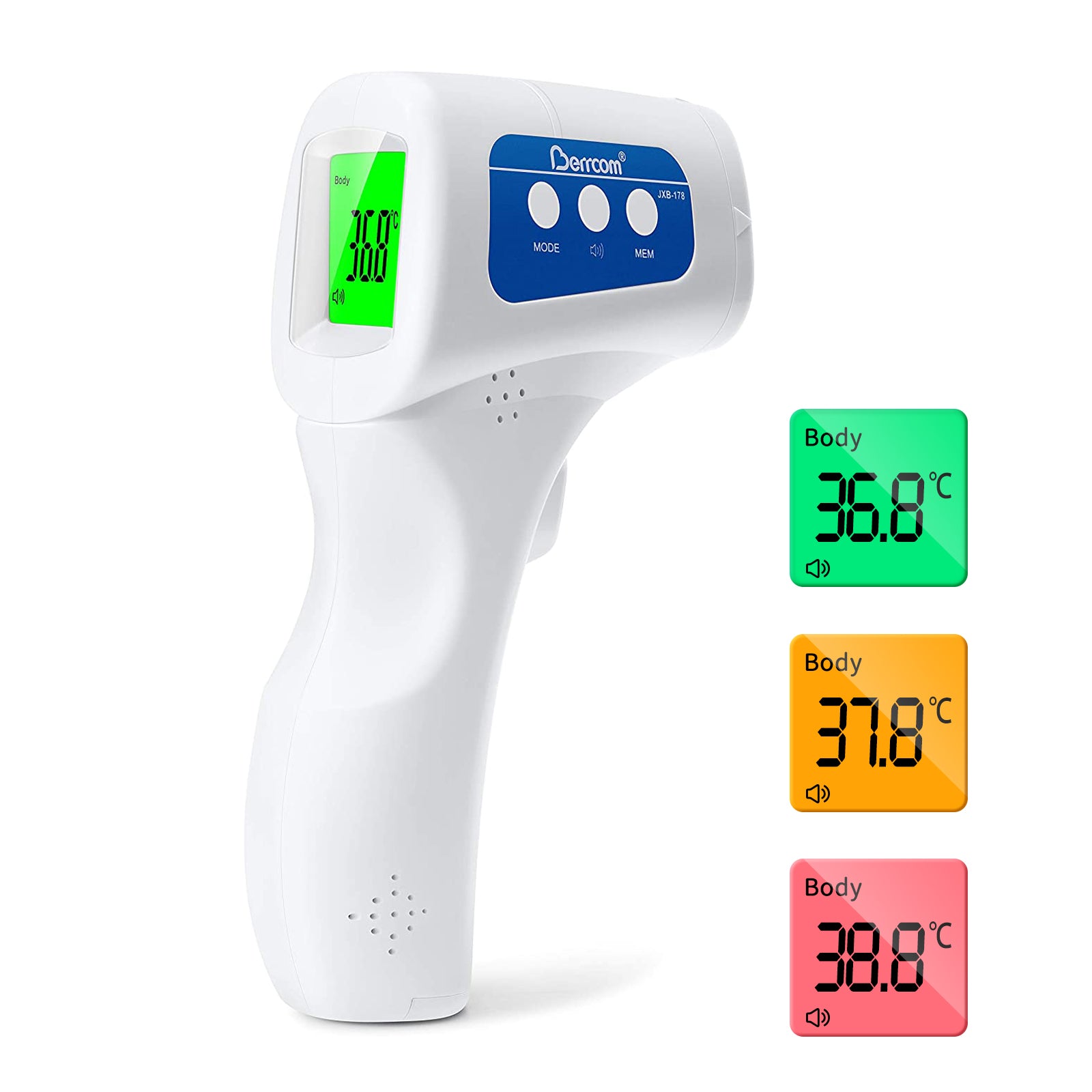 Berrcom Non-Contact Infrared Forehead Thermometer JXB-178