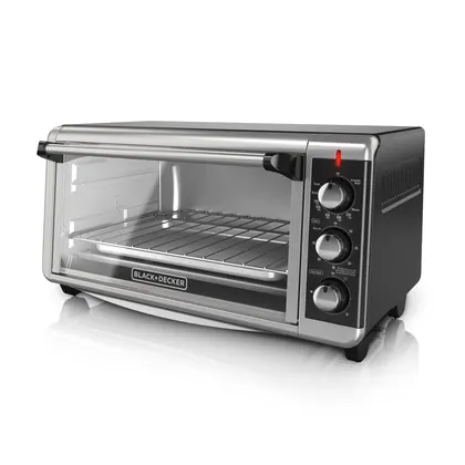 Black+Decker 8-Slice Extra Wide Convection Toaster Oven (TO3250XSB)
