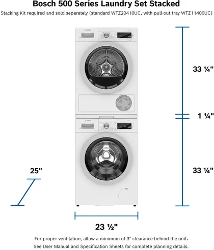 Bosch 4.0 cu ft Heat Pump Dryer WTW87NH1UC — Bosch