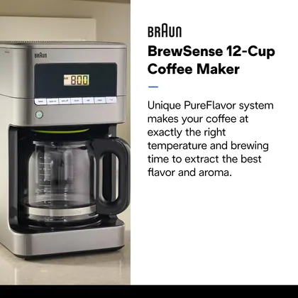 Braun BrewSense 12-Cup Drip Coffee Maker