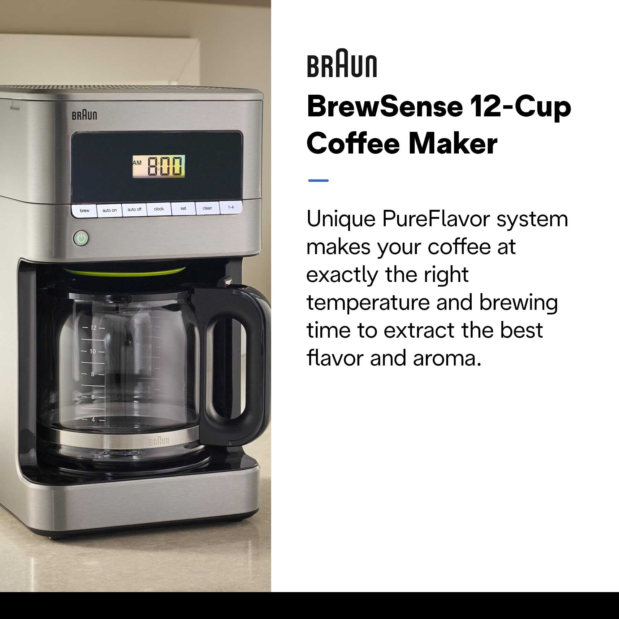 BrewSense 12-Cup Drip Coffee Maker