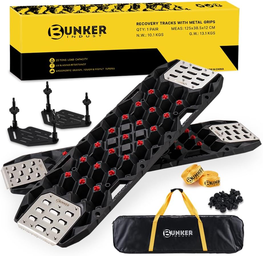 Bunker Indust Gen 11th Recovery Traction Boards with Jack Base (Pair)