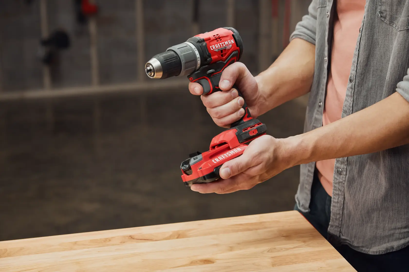 Craftsman V20 CMCD725D2 Brushless RP 1/2 in. Drill/Driver Kit