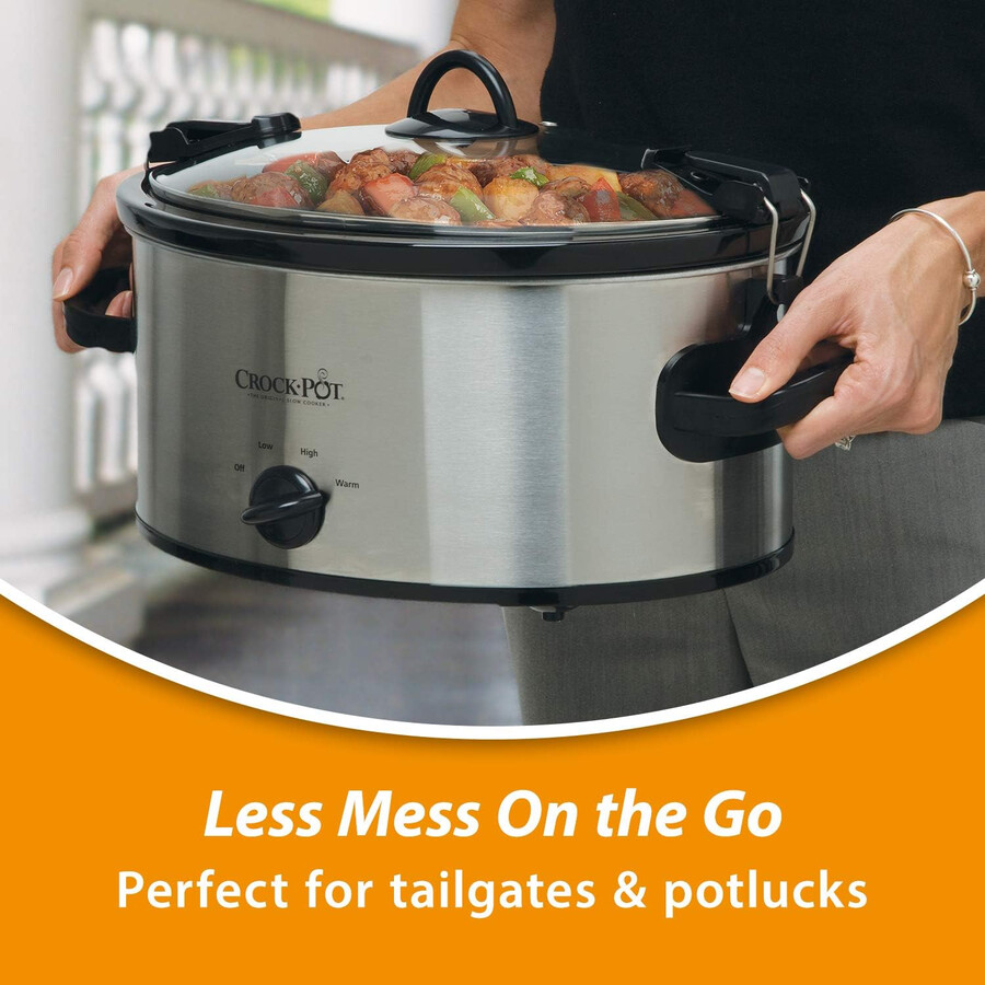 Crock-Pot 6-Quart Cook & Carry Manual Slow Cooker