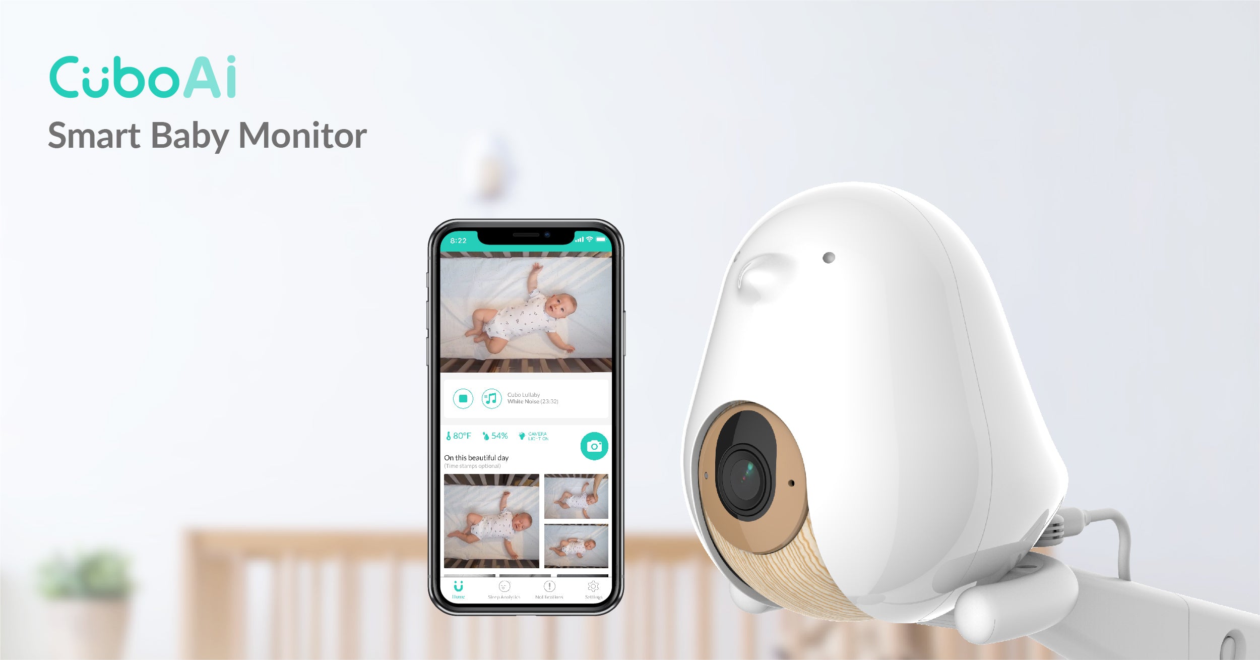 CuboAi Smart Baby Monitor (Plus Bundle with Floor Stand)