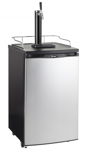 Danby DKC052BSLDB 5.2 Cu. Ft. Kegerator, Black with Stainless Steel Look