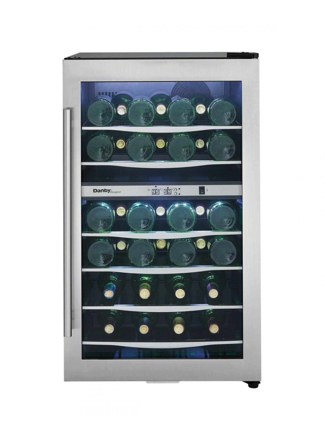 Danby Designer DWC040A3BSSDD 38-Bottle Dual Zone Wine Cooler