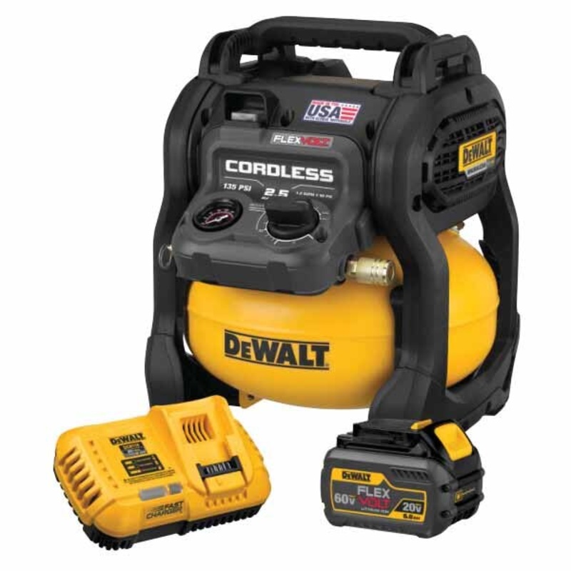DeWalt DCC2560T1 FLEXVOLT 60V MAX 2.5-Gallon Cordless Compressor Kit
