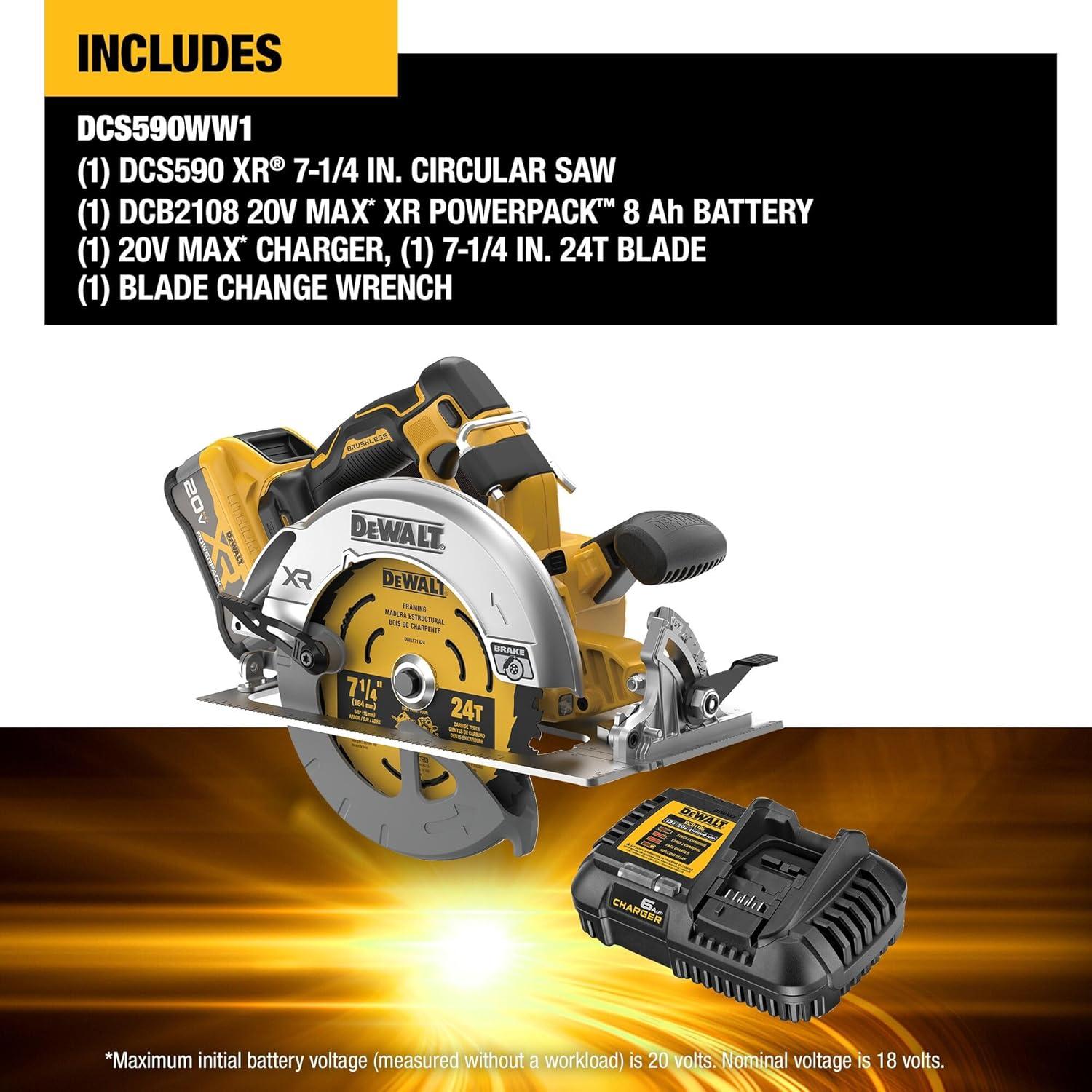 DeWalt DCS570B 20V MAX XR Brushless 7-1/4 in. Circular Saw