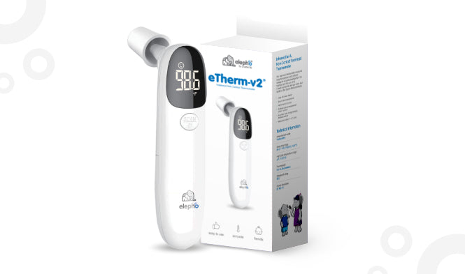 Elepho eTherm V2 Non-Contact Ear and Forehead Thermometer