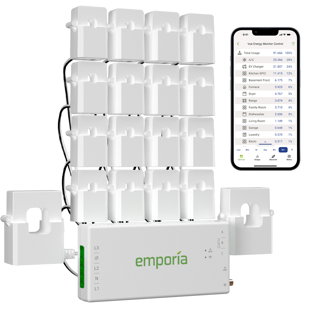 Emporia Vue 3 Home Energy Monitor (16-Sensor Kit)