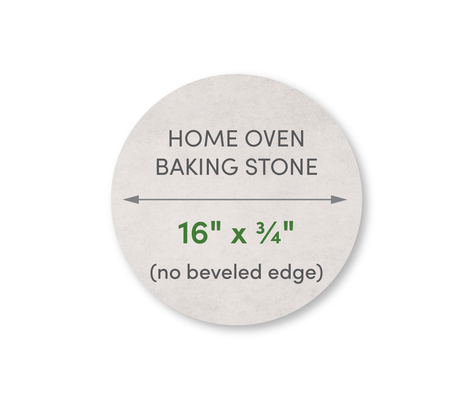 FibraMent Home Oven Baking Stone (16in Diameter)