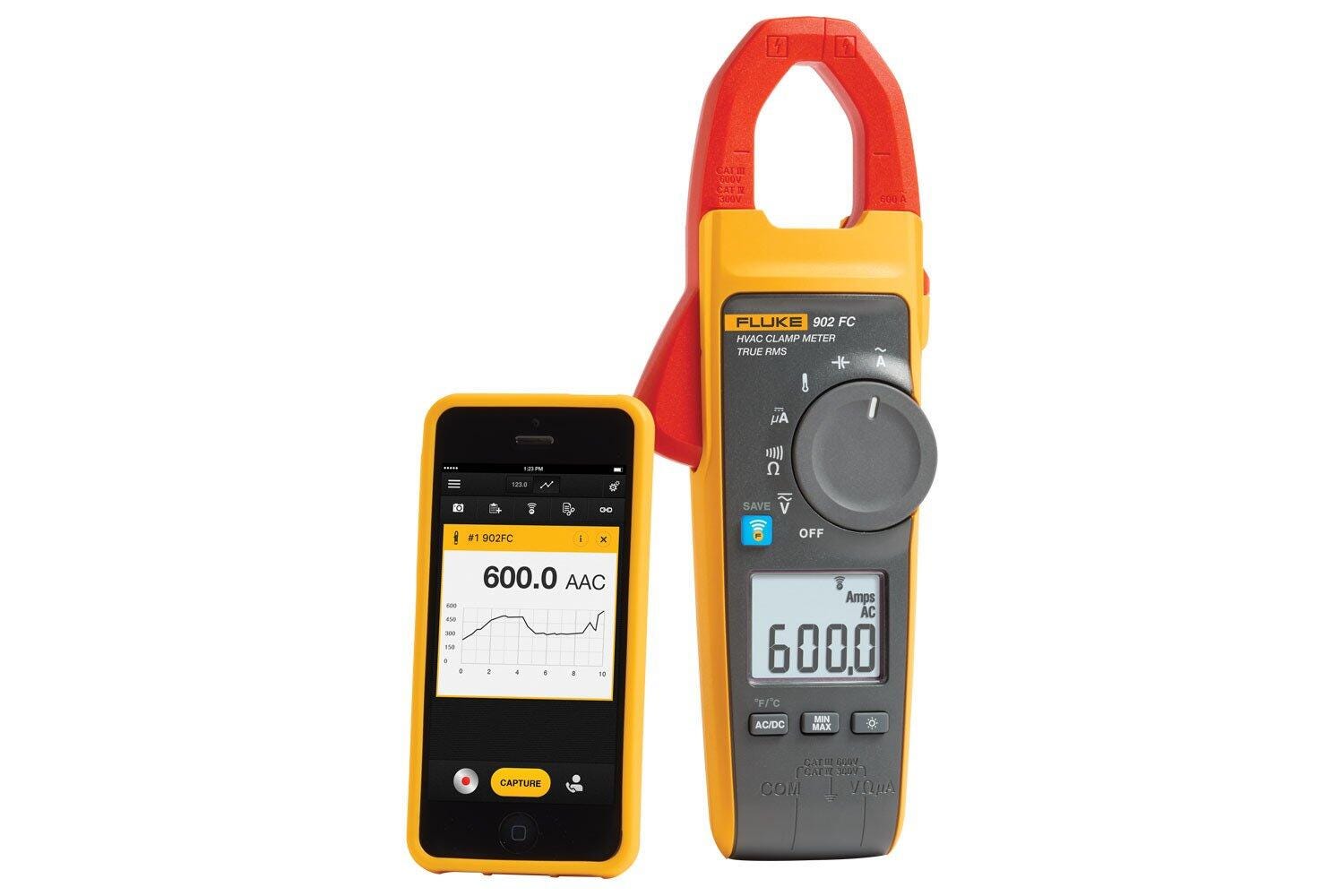 Fluke 902 FC True-RMS Wireless HVAC Clamp Meter
