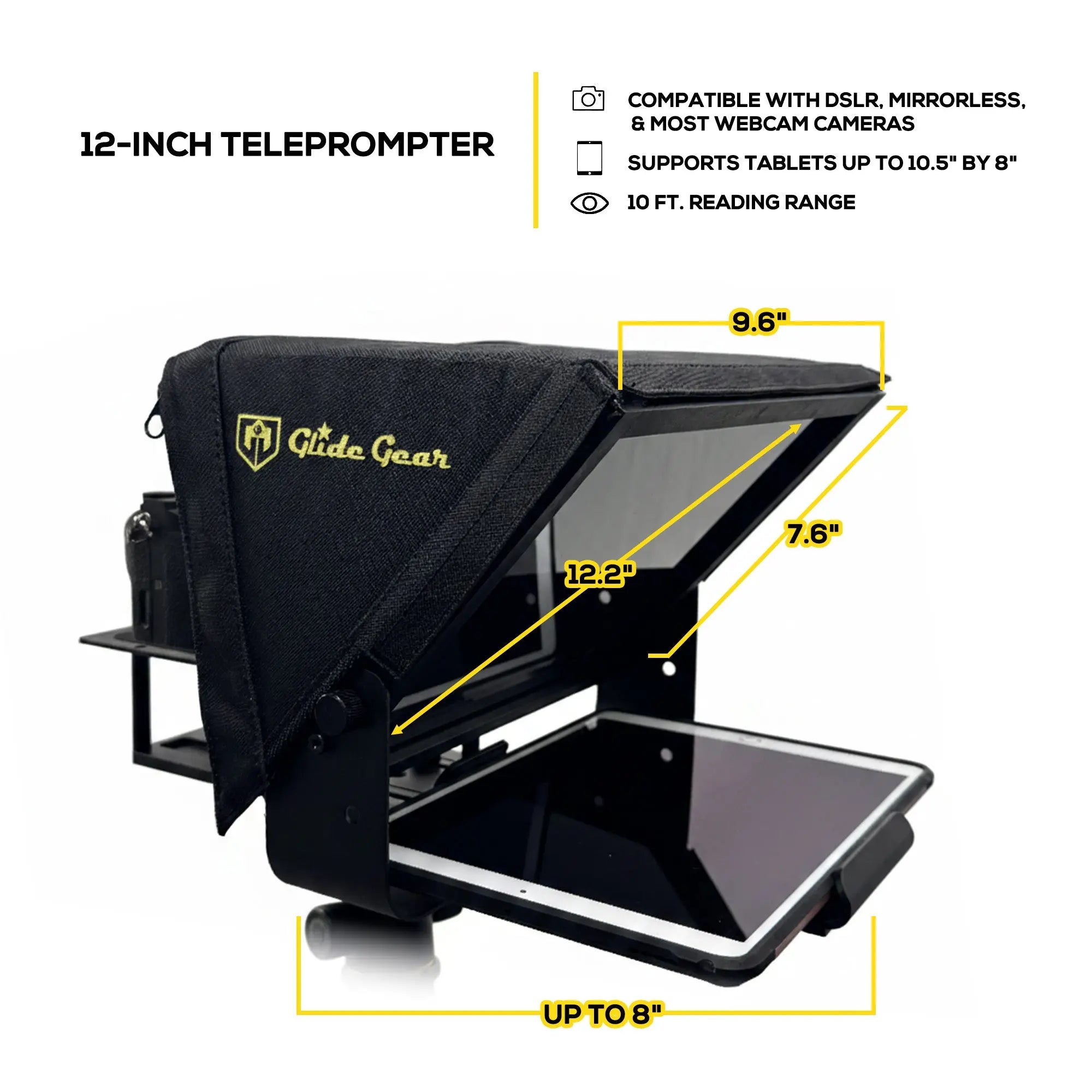 Glide Gear TMP100 Tablet & Smartphone Teleprompter