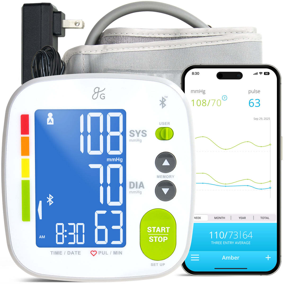 Greater Goods Bluetooth Blood Pressure Monitor