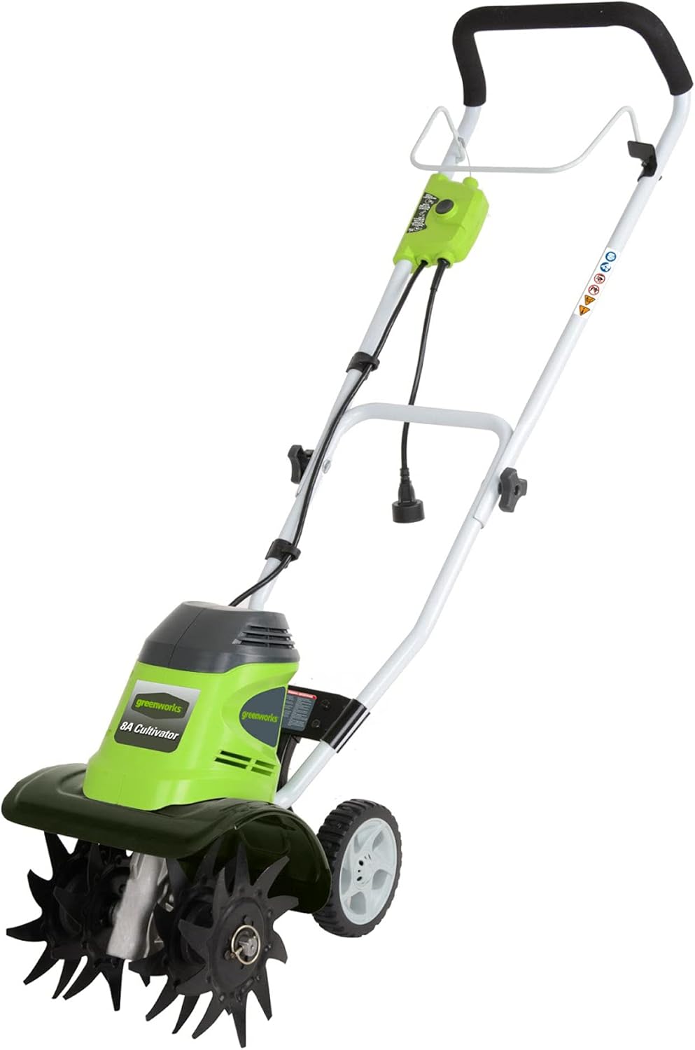 Greenworks 27072 10 in. 8-Amp Corded Electric Tiller/Cultivator