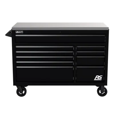 Homak 54 in. RS Pro 10-Drawer Roller Cabinet with Stainless Steel Top — Homak