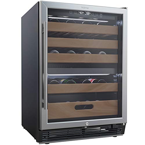 hOmeLabs HME030368N 43-Bottle Dual Zone Wine Cooler