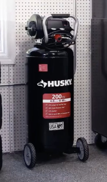 Husky C202H 20-Gallon 200 PSI Oil-Free Vertical Compressor