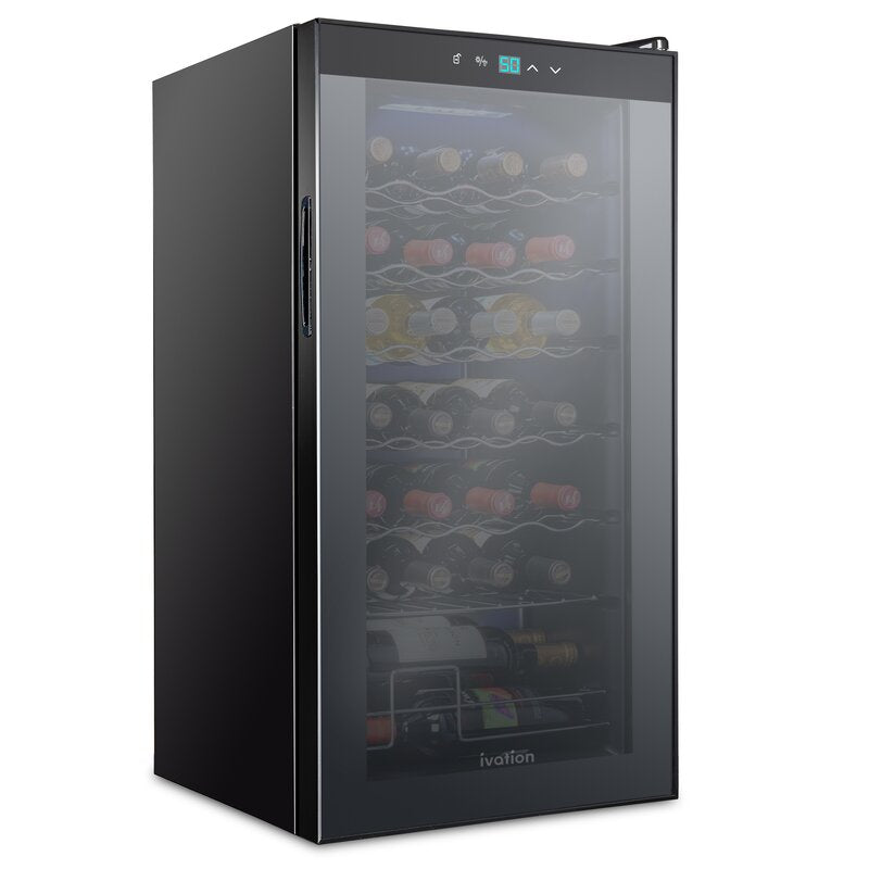 Ivation IVFWCC281LB 28-Bottle Compressor Wine Cooler