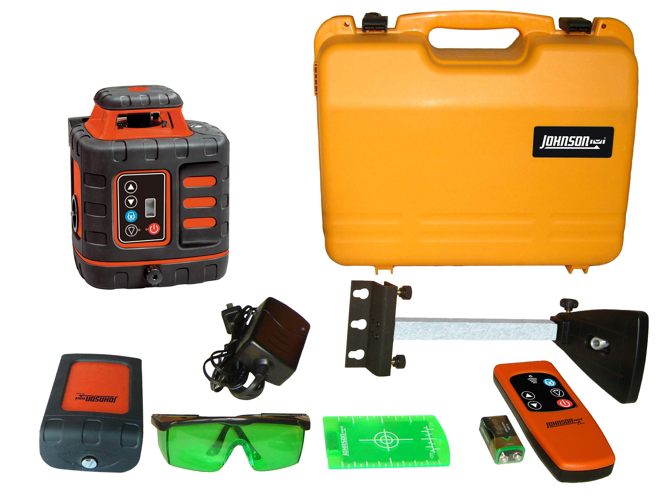 Johnson Level 40-6543 Self-Leveling Rotary Laser with GreenBrite Technology