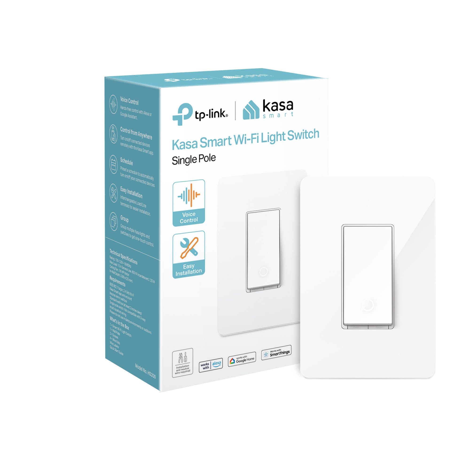 Kasa Smart Wi-Fi Light Switch HS200