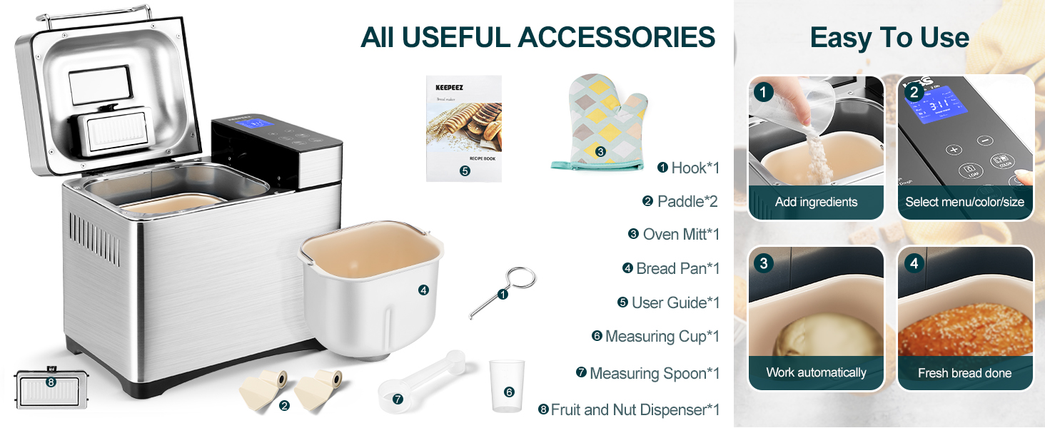 Pro 710W 17-in-1 Bread Maker MBF-010