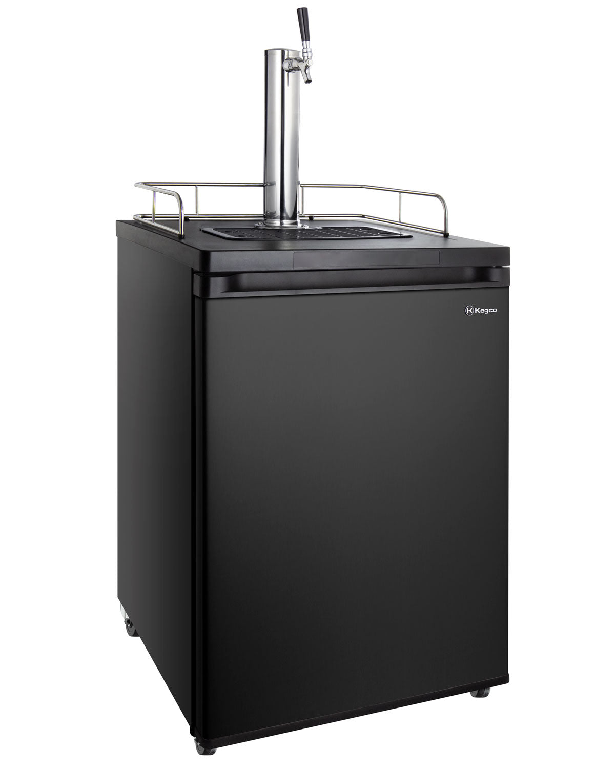 Kegco HBK309B-1NK 24 in. Homebrew Single Tap Digital Kegerator, Black Door