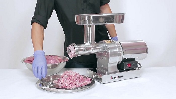 Kitchener Elite #12 0.75 HP 550W Stainless Steel Electric Meat Grinder