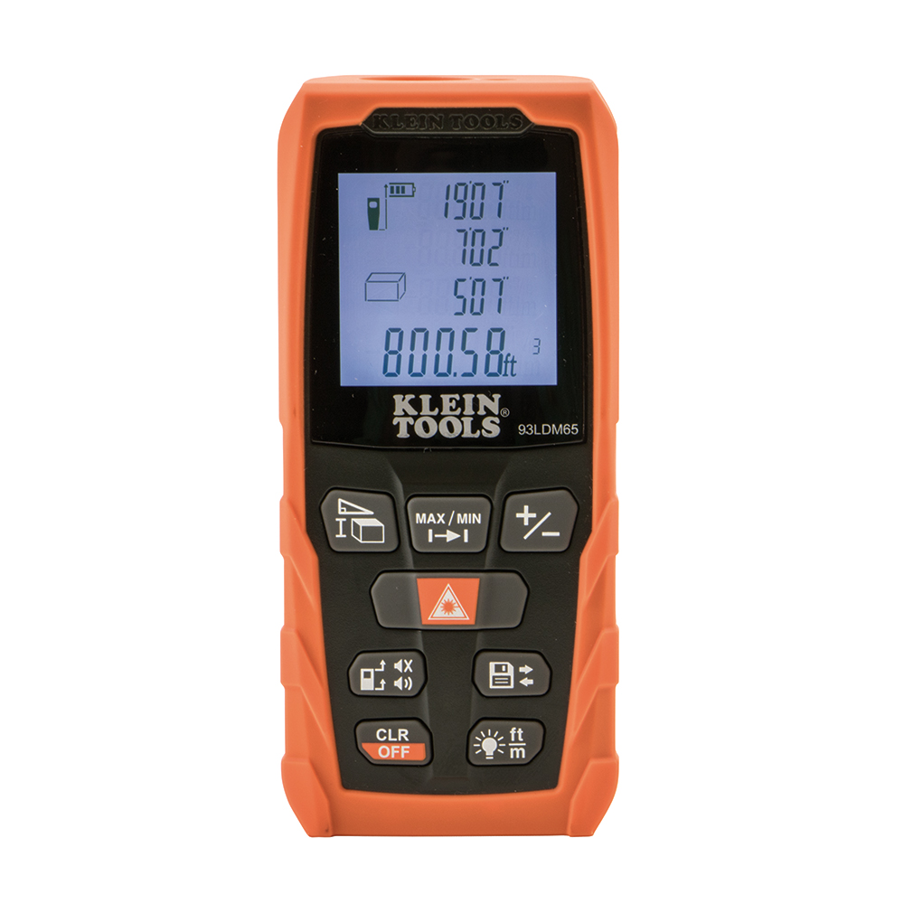 Klein Tools 93LDM65 Laser Distance Measurer, 98 ft.
