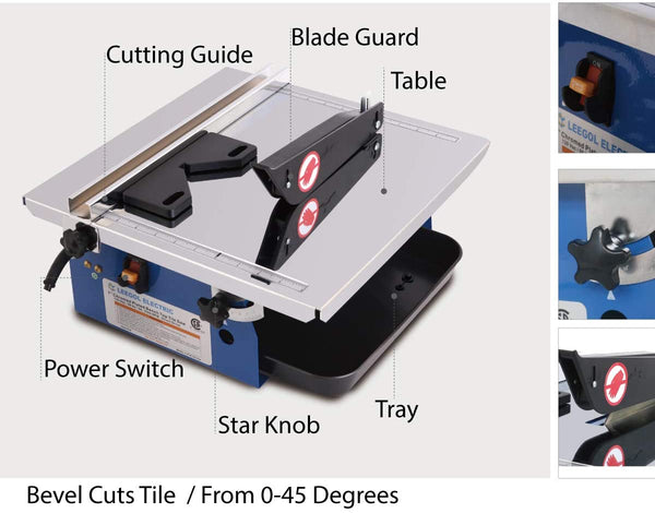Leegol Electric 7 in. Wet Tile Saw