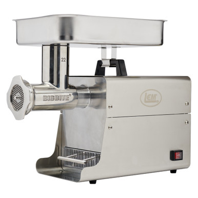 LEM BigBite #22 1.0 HP Stainless Steel Electric Meat Grinder
