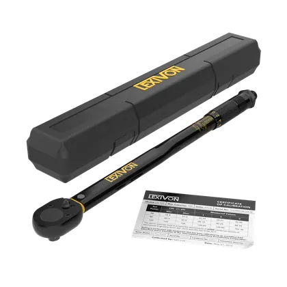 Lexivon LX-183 1/2 in. Drive Click Torque Wrench (10-150 ft-lb / 13.6-203.5 Nm)