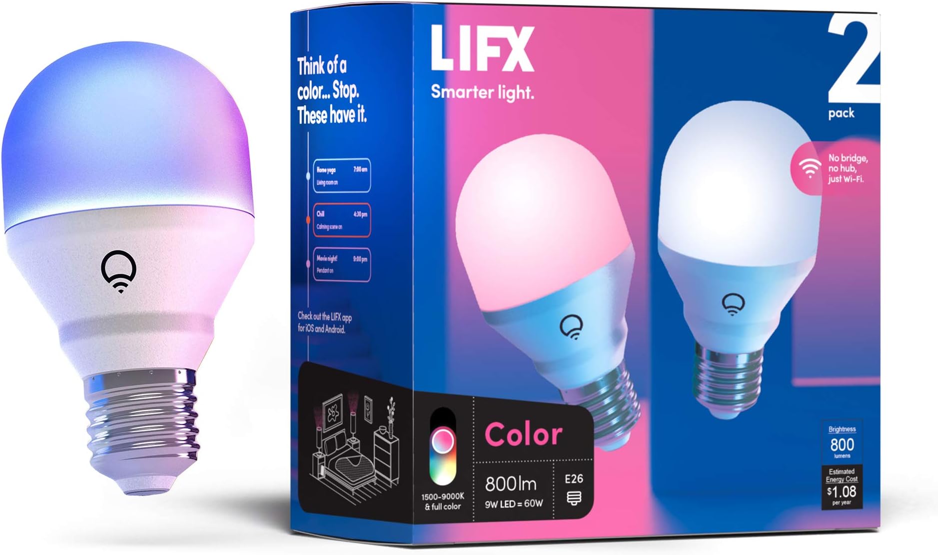 LIFX SuperColor A19 (1100 lm)