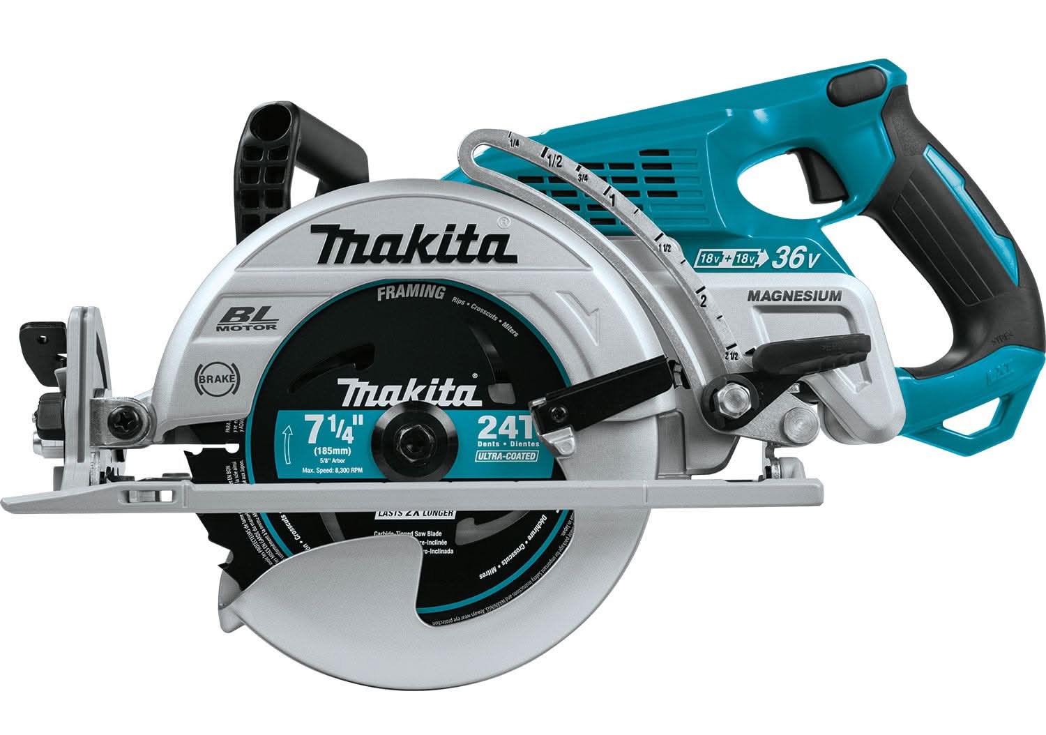 Makita XSR01Z 18V X2 LXT (36V) Brushless Cordless Rear Handle 7-1/4 in. Circular Saw