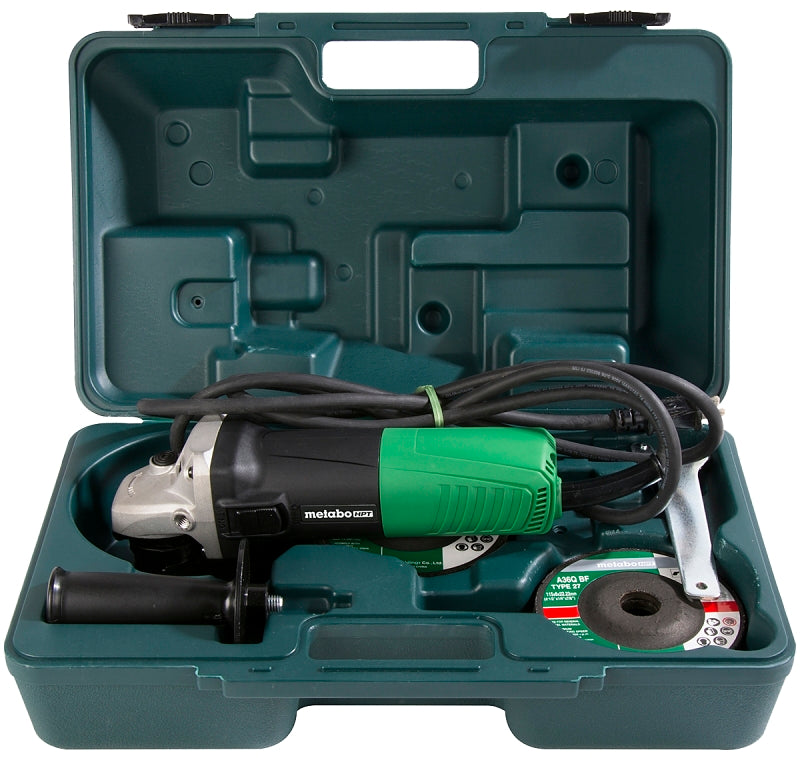 Metabo HPT G12SR4 4-1/2 in. 6.2 A Slide Switch Corded Angle Grinder