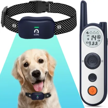 MIMOFPET X3 Wireless Dog Fence, 2-in-1 Training Collar