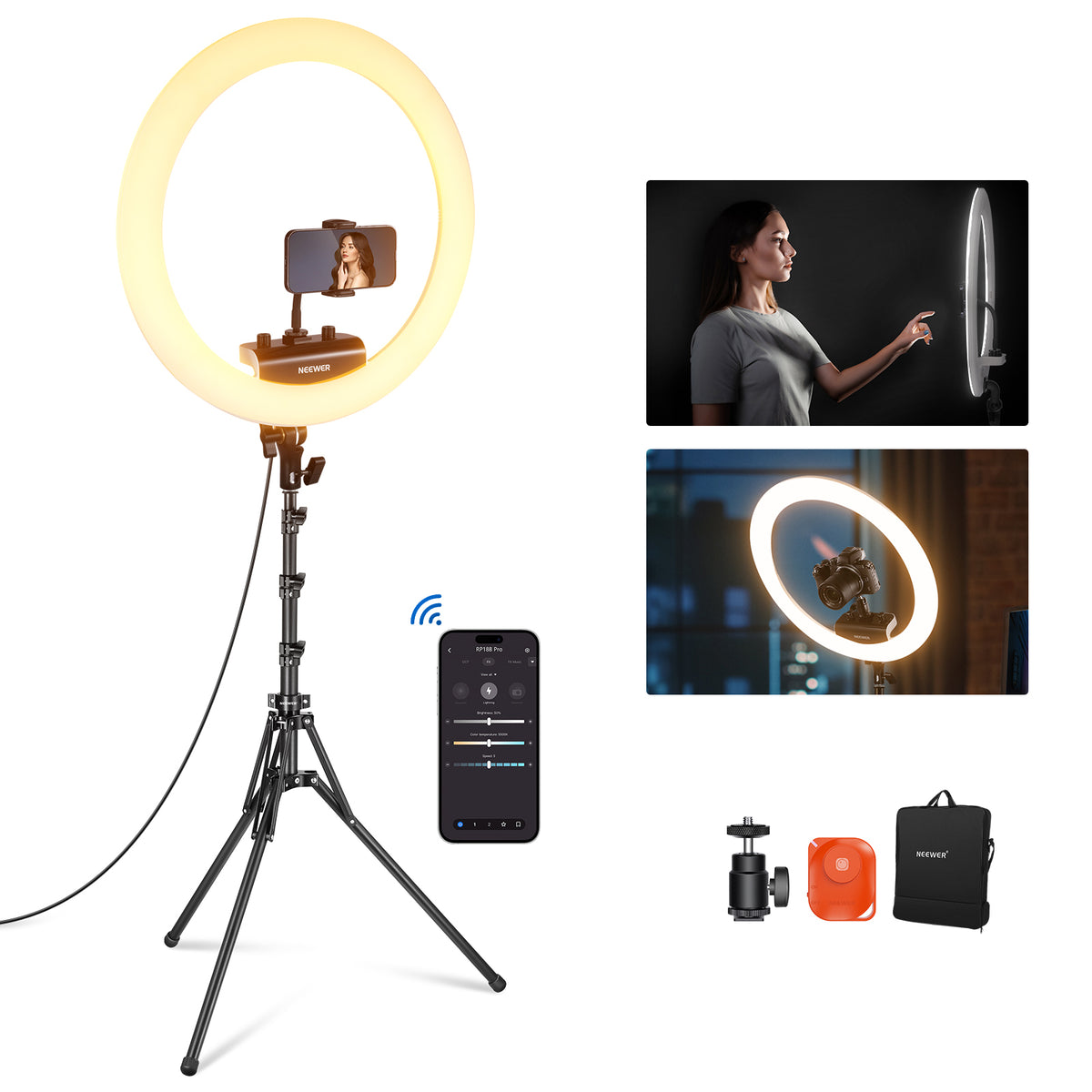 Neewer RP18B Pro 18" Ring Light Kit