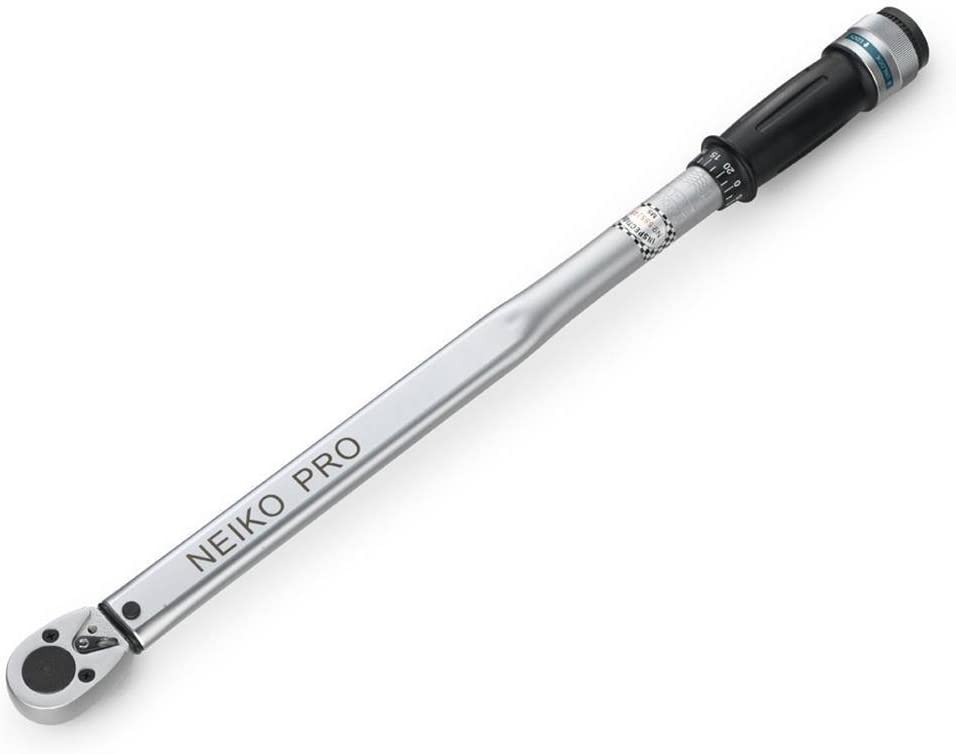 Neiko Pro 03709B 1/2 in. Drive Adjustable Click Torque Wrench (50-250 ft-lb)