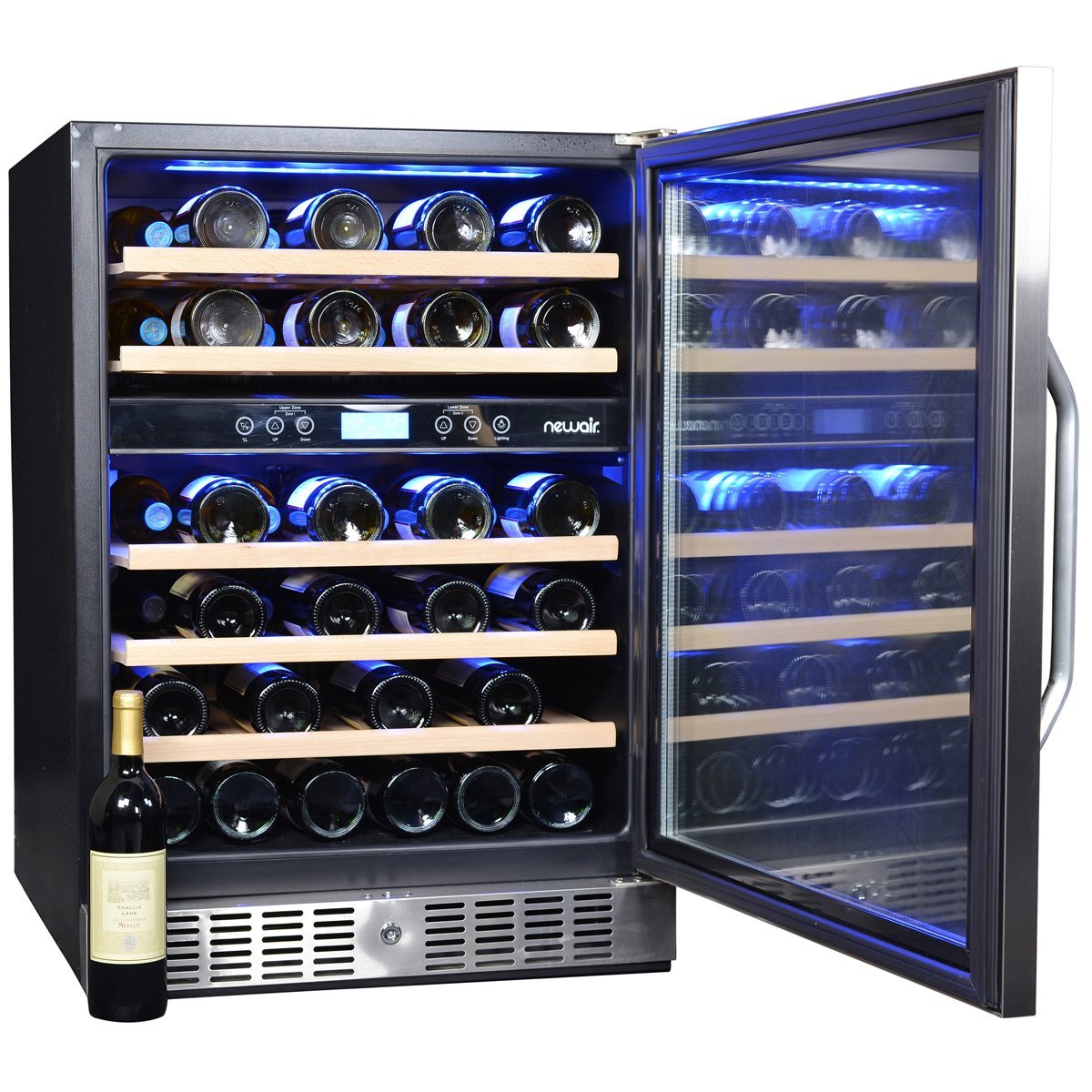 NewAir AWR-460DB 46-Bottle Dual Zone Built-In Wine Cooler