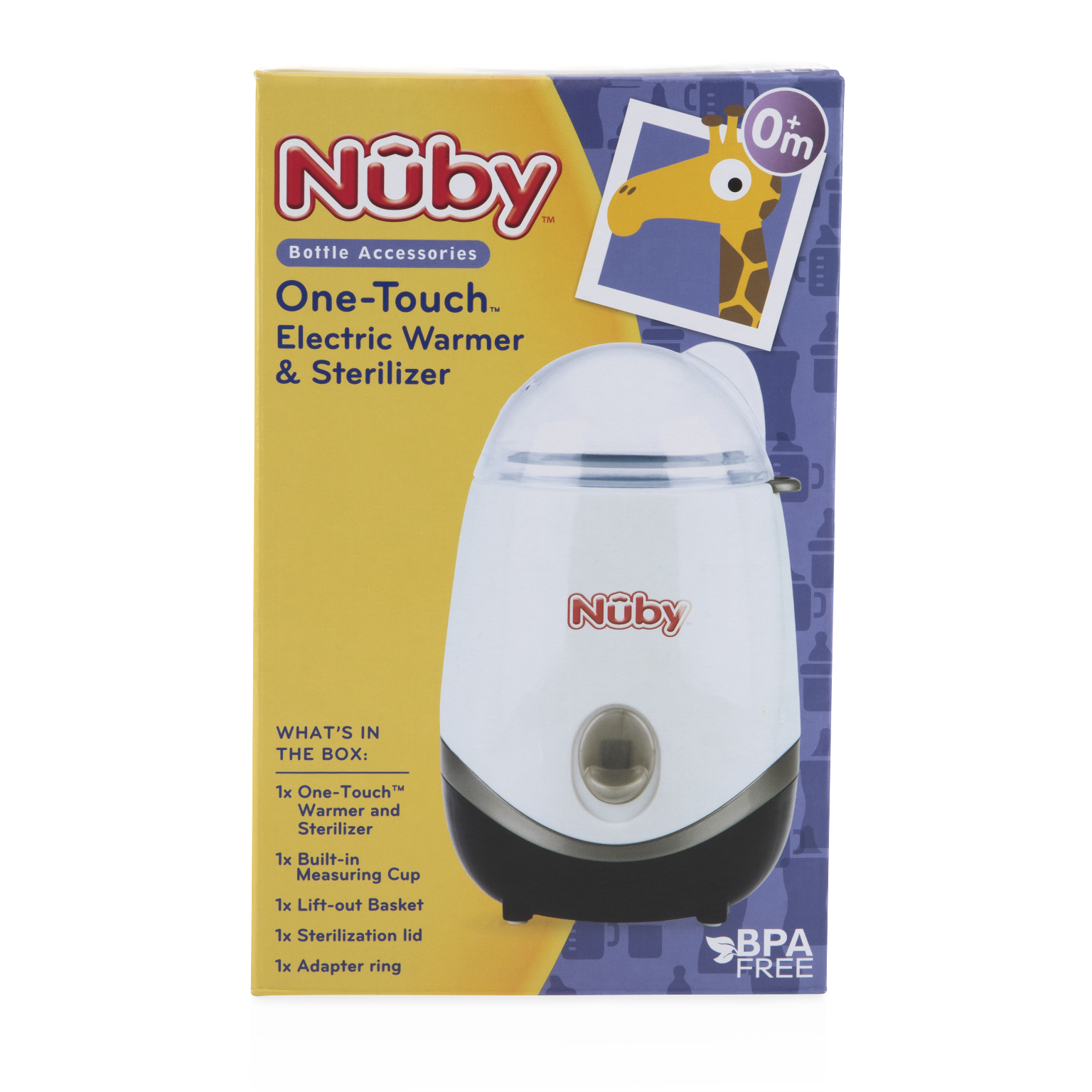Nuby One-Touch 2-in-1 Electric Bottle Warmer & Sterilizer