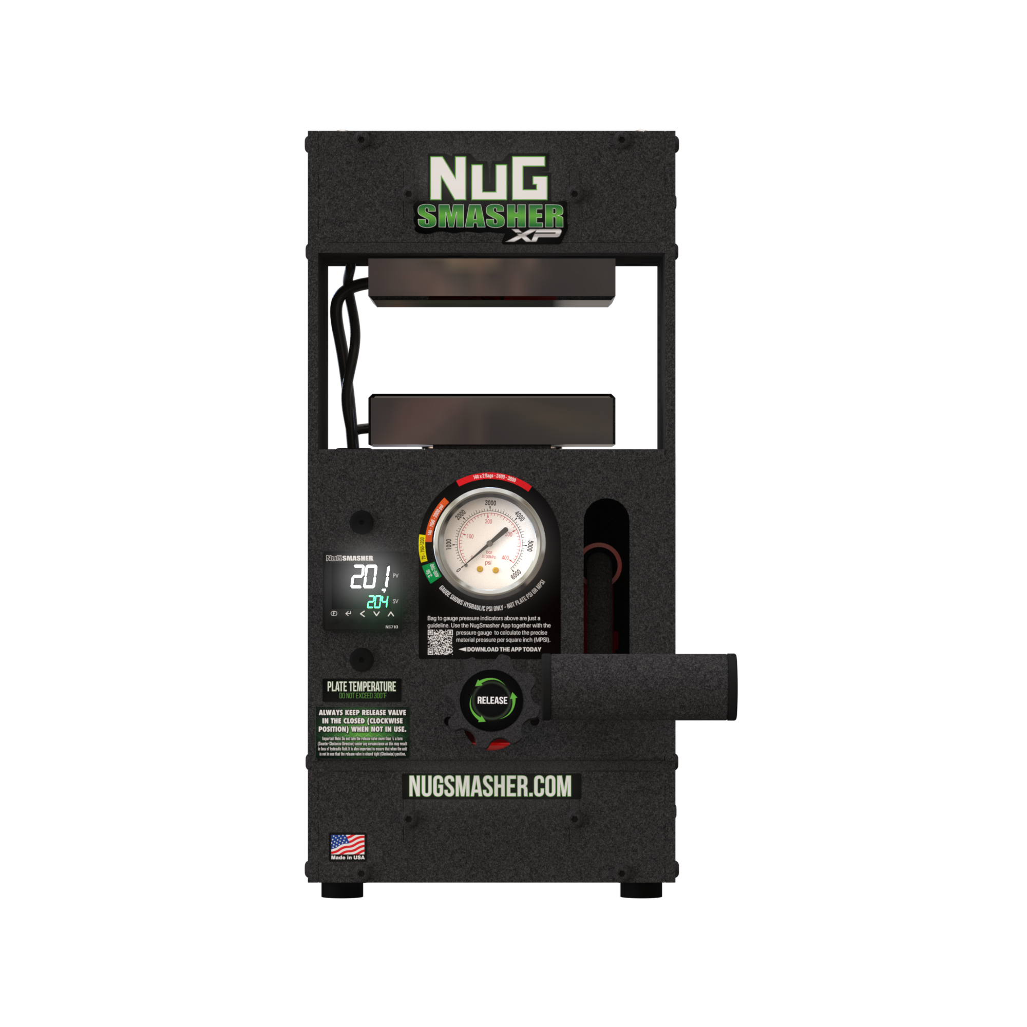 NugSmasher XP 12-Ton Manual Rosin Press